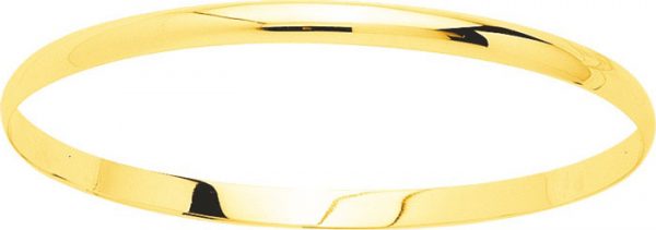 Bracelet jonc massif or jaune 750/°°°