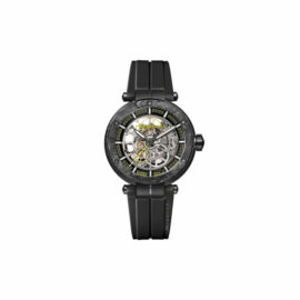 1888SQCTN14CA HERBELIN NEWPORT  CARBONE TITANE SQUELETTE  NOIR Edition limitée à 500 exemplaires