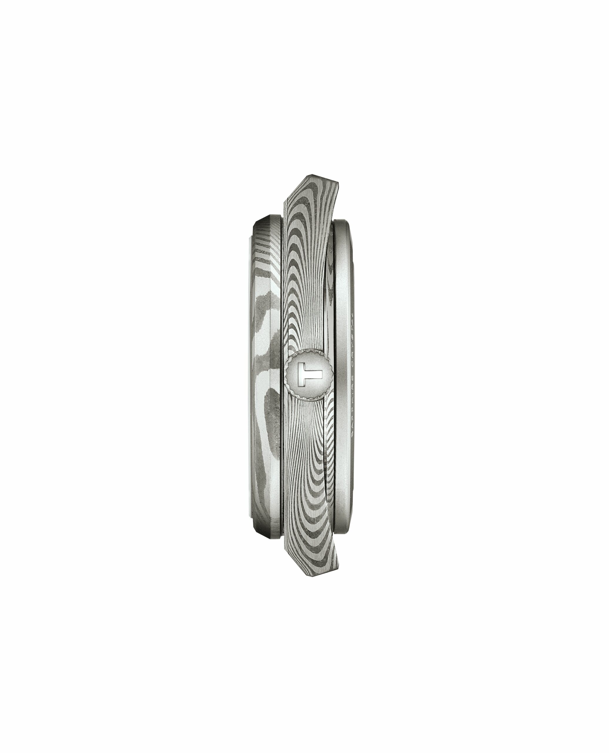 T1378079608100 Tissot PRX 38mm Boite en acier Damas marbré