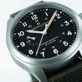 H69509930 HAMILTON Khaki Field Mechanical Power Reserve 40 mm
