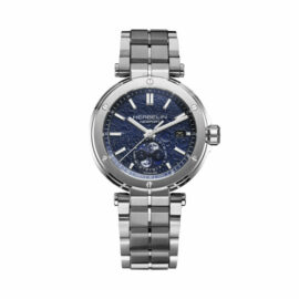 2889B15 HERBELIN  NEWPORT AUTOMATIQUE PHASES DE LUNE ACIER