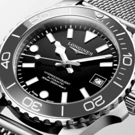 L37794706 LONGINES HYDROCONQUEST Montre automatique 39.00 mm acier inoxydable et lunette en céramique