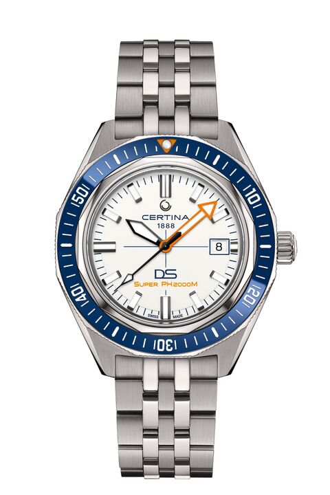 C0506074401102 CERTINA DS SUPER PH2000M Montre Homme Automatique Titane cadran blanc