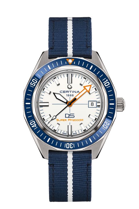 C0506074401102 CERTINA DS SUPER PH2000M Montre Homme Automatique Titane cadran blanc