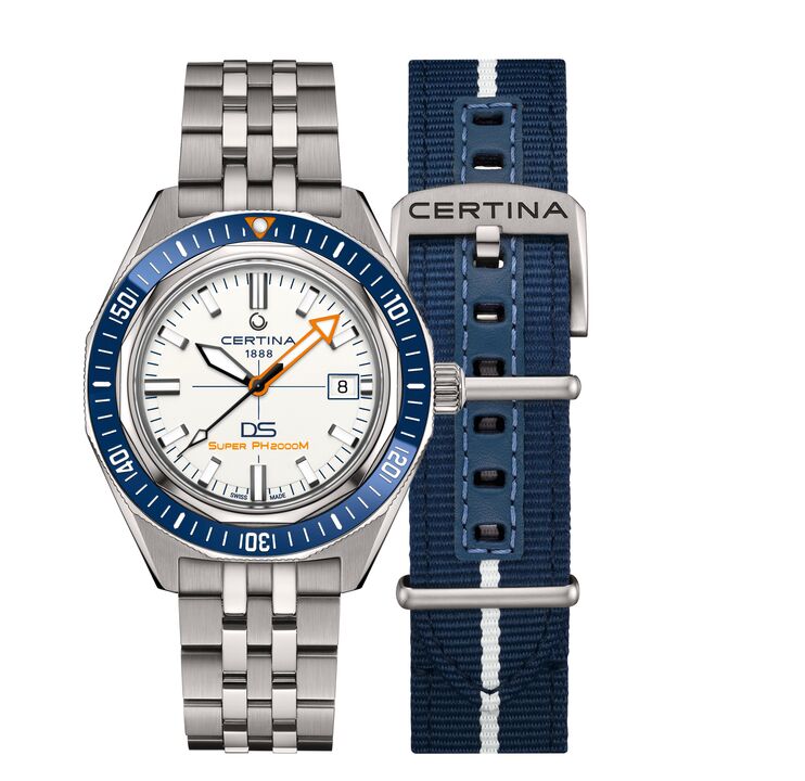C0506074401102 CERTINA DS SUPER PH2000M Montre Homme Automatique Titane cadran blanc